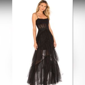 Corset Tulle Gown in Black